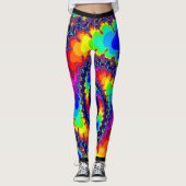 Saure Reise-Regenbogen-Spirale-Leggings Leggings (Vorderseite)