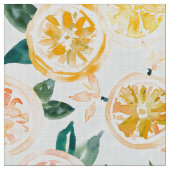 SAURE RÜCKFLUSS Zitronen-Zitrusfrucht-Scheiben Stoff (Nahaufnahme)