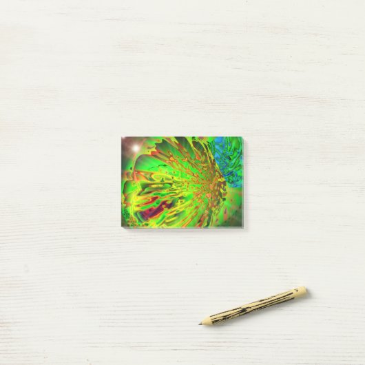 Säure-Splash-Klebezettel Post-it Klebezettel (Auf Schreibtisch)