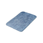 Säure waschen blaue Denim, nah-up Textur. Badematte (Schrägansicht)