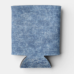 Säure waschen blaue Denim, nah-up Textur. Dosenkühler