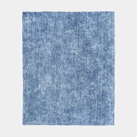 Säure waschen blaue Denim, nah-up Textur. Fleecedecke (Vorderseite)