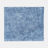 Säure waschen blaue Denim, nah-up Textur. Fleecedecke (Vorderseite (Horizontal))