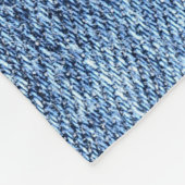 Säure waschen blaue Denim, nah-up Textur. Fleecedecke (Ecke)