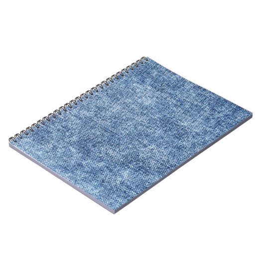 Säure waschen blaue Denim, nah-up Textur. Notizblock (Linke Seite)