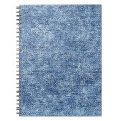 Säure waschen blaue Denim, nah-up Textur. Notizblock (Vorderseite)
