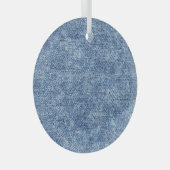 Säure waschen blaue Denim, nah-up Textur. Ornament Aus Glas (Vorderseite Rechts)