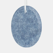 Säure waschen blaue Denim, nah-up Textur. Ornament Aus Glas (Vorderseite links)