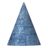 Säure waschen blaue Denim, nah-up Textur. Partyhütchen (Rückseite)