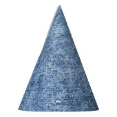 Säure waschen blaue Denim, nah-up Textur. Partyhütchen (Links)