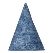 Säure waschen blaue Denim, nah-up Textur. Partyhütchen (Rechts)