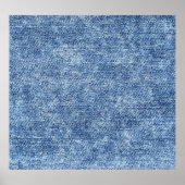 Säure waschen blaue Denim, nah-up Textur. Poster (Vorne)