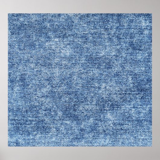 Säure waschen blaue Denim, nah-up Textur. Poster (Vorne)