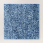 Säure waschen blaue Denim, nah-up Textur. Puzzle (Horizontal)