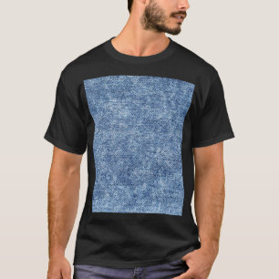 Säure waschen blaue Denim, nah-up Textur. T-Shirt