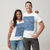 Säure waschen blaue Denim, nah-up Textur. T-Shirt (Unisex)