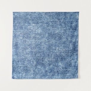 Säure waschen blaue Denim, nah-up Textur. Wandteppich
