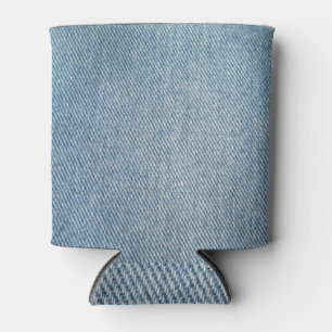 Säure waschen blaue Jeans, Denim Textur. Dosenkühler