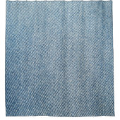 Säure waschen blaue Jeans, Denim Textur. Duschvorhang (Vorderseite)
