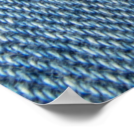 Säure waschen blaue Jeans, Denim Textur. Poster (Ecke)