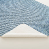 Säure waschen blaue Jeans, Denim Textur. Sherpadecke (3/4)