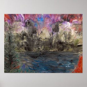 Säuregewaschene Landschaft Poster