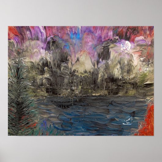 Säuregewaschene Landschaft Poster (Vorne)