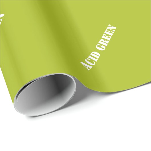 Säuregrün Geschenkpapier (Rolleneckpunkt)