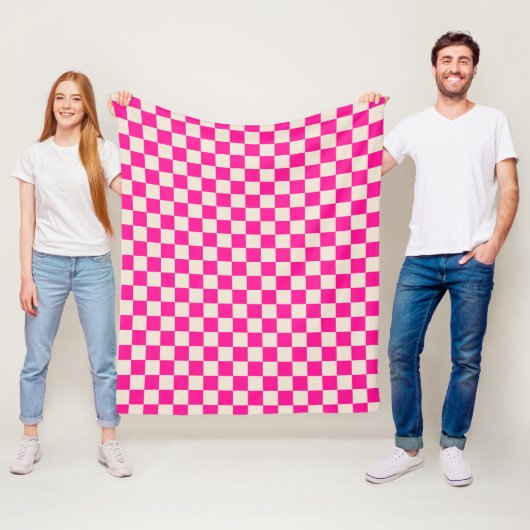 Säuregrün-schwarzes Schachbrettmuster-Fliesblanket Fleecedecke (Beispiel)