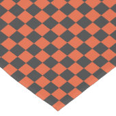 Säuregrün-schwarzes Schachbrettmuster kurzer Tisch Tischläufer (Ecke)