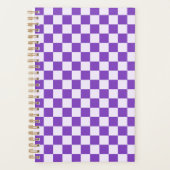 Säuregrün-schwarzes Schachbrettmuster-Planer Planer (Vorderseite)