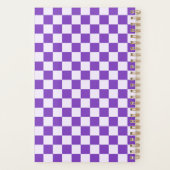 Säuregrün-schwarzes Schachbrettmuster-Planer Planer (Rückseite)