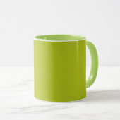 Säuregrün (Vollfarbe) Tasse (VorderseiteRechts)