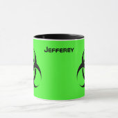 Säuregrüne Biogefährdung Geschenk Kaffee Cup Tasse (Zentrum)