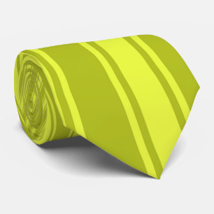 Saurer grüne Farbstreifen-flippiges Muster Krawatte