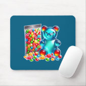 Saurer Kaugummibär Mousepad (Mit Mouse)