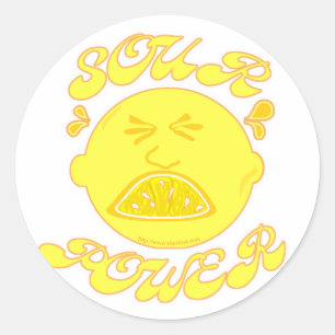 Saurer Power! Runder Aufkleber