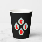 saurer Regen Pappbecher (Rückseite)