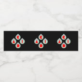 saurer Regen Wasserflaschenetikett (Einzelnes Label)