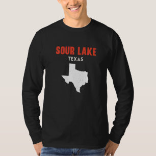 Saurer See Texas USA Bundesstaat Amerika Reise Tex T-Shirt