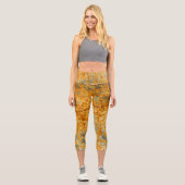 Säurerostpfade Capri Leggings (Vorderseite)