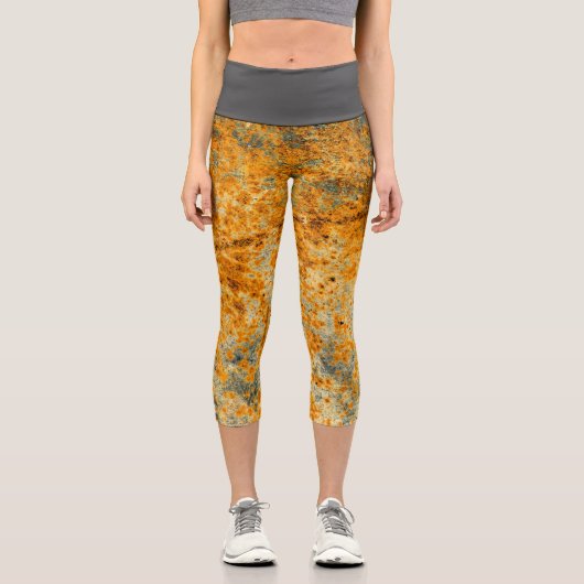 Säurerostpfade Capri Leggings (Vorderseite)