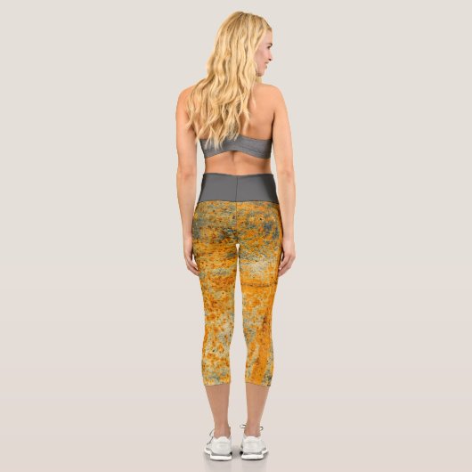 Säurerostpfade Capri Leggings (Rückseite)