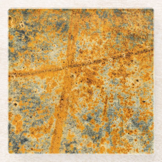 Säurerostpfade Glasuntersetzer (Vorderseite)