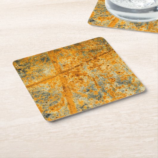 Säurerostpfade Rechteckiger Pappuntersetzer (angewinkelt)