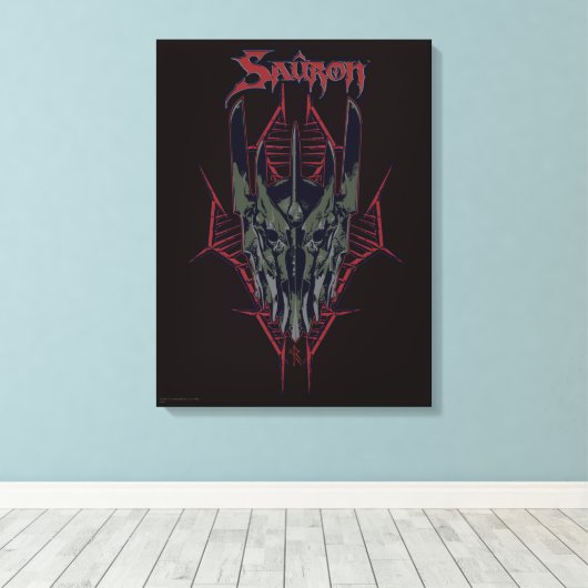 Sauron Icon Leinwanddruck (Insitu (Holzboden))