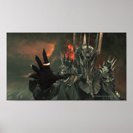 Sauron mit Hand Poster (Vorne)