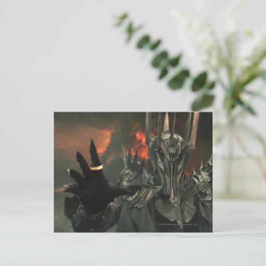 Sauron mit Hand Postkarte (Stehend Vorderseite)