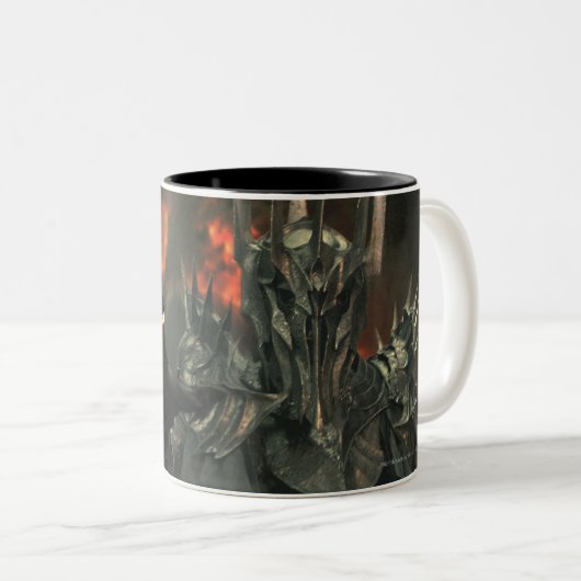 Sauron mit Hand Zweifarbige Tasse (VorderseiteRechts)