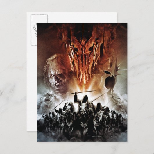 Sauron, Orcs, Witchking, and Ring Wraiths Postkarte (Vorne/Hinten)